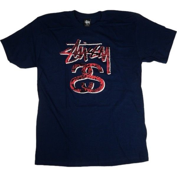 Size【L】 STUSSY ステューシー STOCK LOGO SS LINK TEE NAVY Tシャツ 紺 【新古品・未使用品】  20797959 - メルカリ