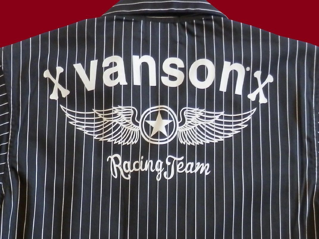 バンソン／vanson／Lサイズ／半袖シャツ／NVSS-2305／ブラック／新品