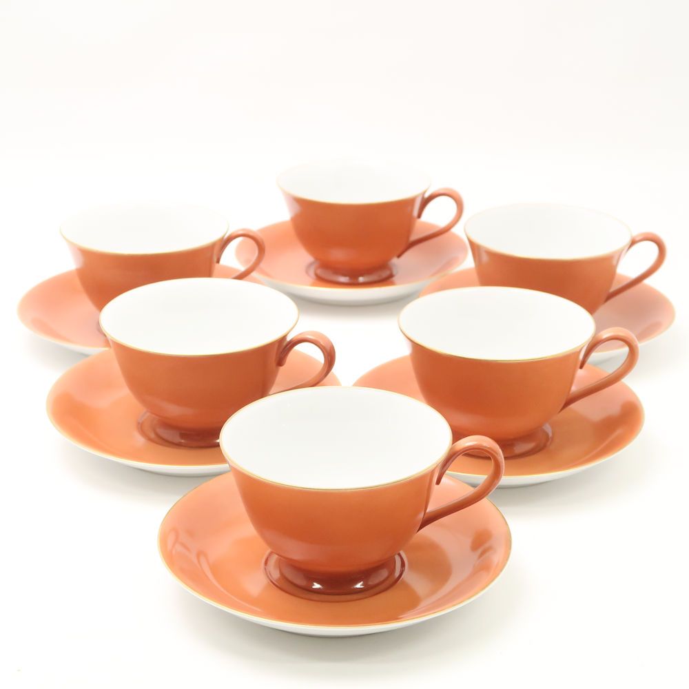 ⑥ Noritake マルキ印 カップu0026ソーサー 薔薇の花 1910〜40年代 