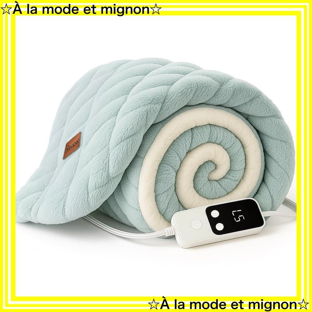 スピード発送 ポリエステル ふわふわ 掛け 敷布団両用 丸洗い 洗濯機 手洗い対応 170 130cm 省エネ 切タイマー PSE認証済 5段温度調節 厚手保温 ダニ退治 超滑らか触感 電気ブランケット DRMTYGG001 ひざ掛け 電気毛布 ライ