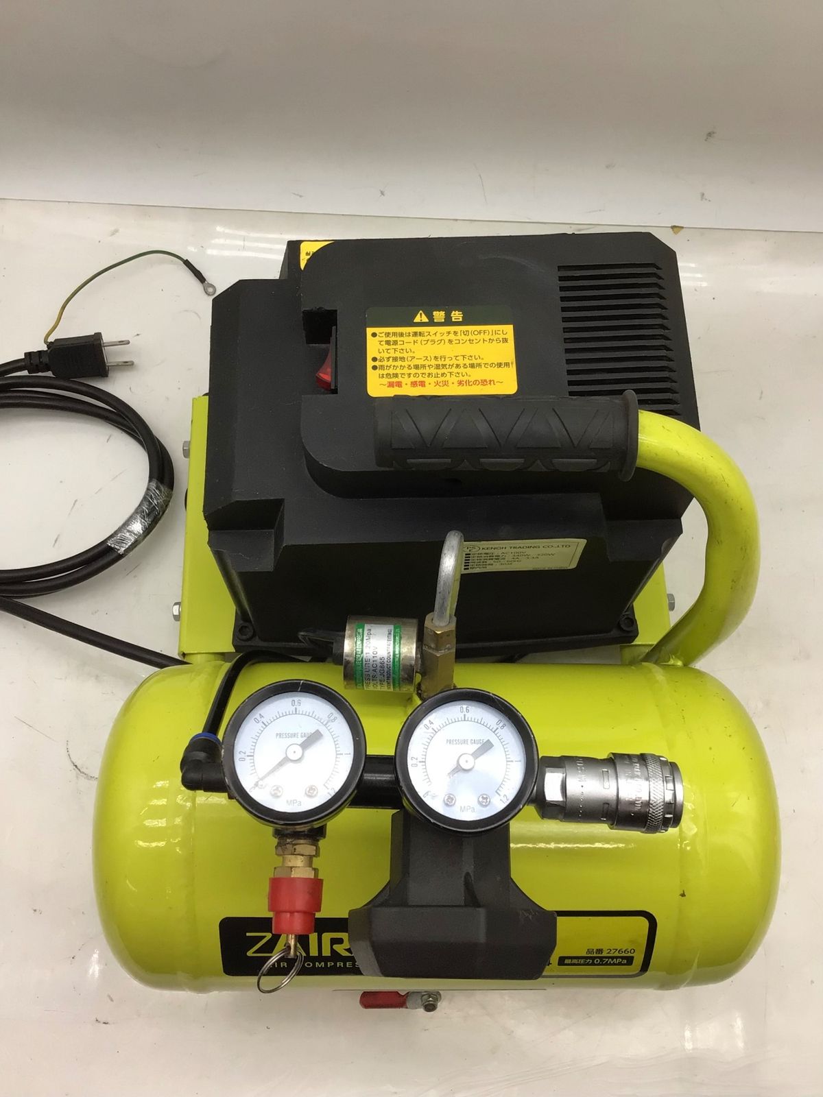 品 KENOH ケンオー ZAIRAS ミニ オイルレス エアーコンプレッサー 4L ZM-1304 ITTTU9X1JGX6 エコツール知立店 M02