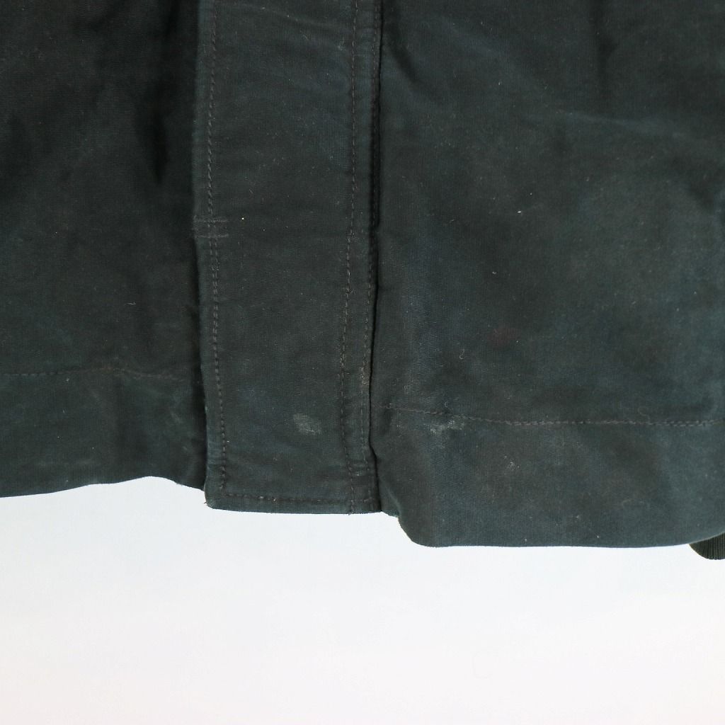 90年代 POLO JEANS ポロジーンズ スタンドカラー 裏地ボア ジャケット 防寒 ブラック (メンズ L)   N7279