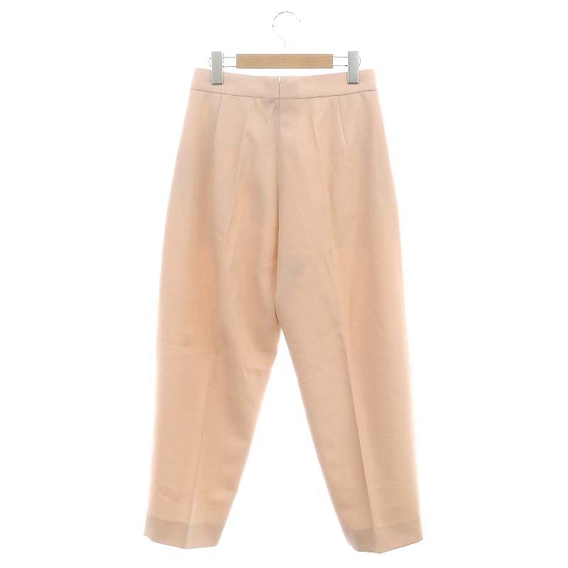 ドゥロワー Drawer ウールタックパンツ テーパード タック 36 サーモン