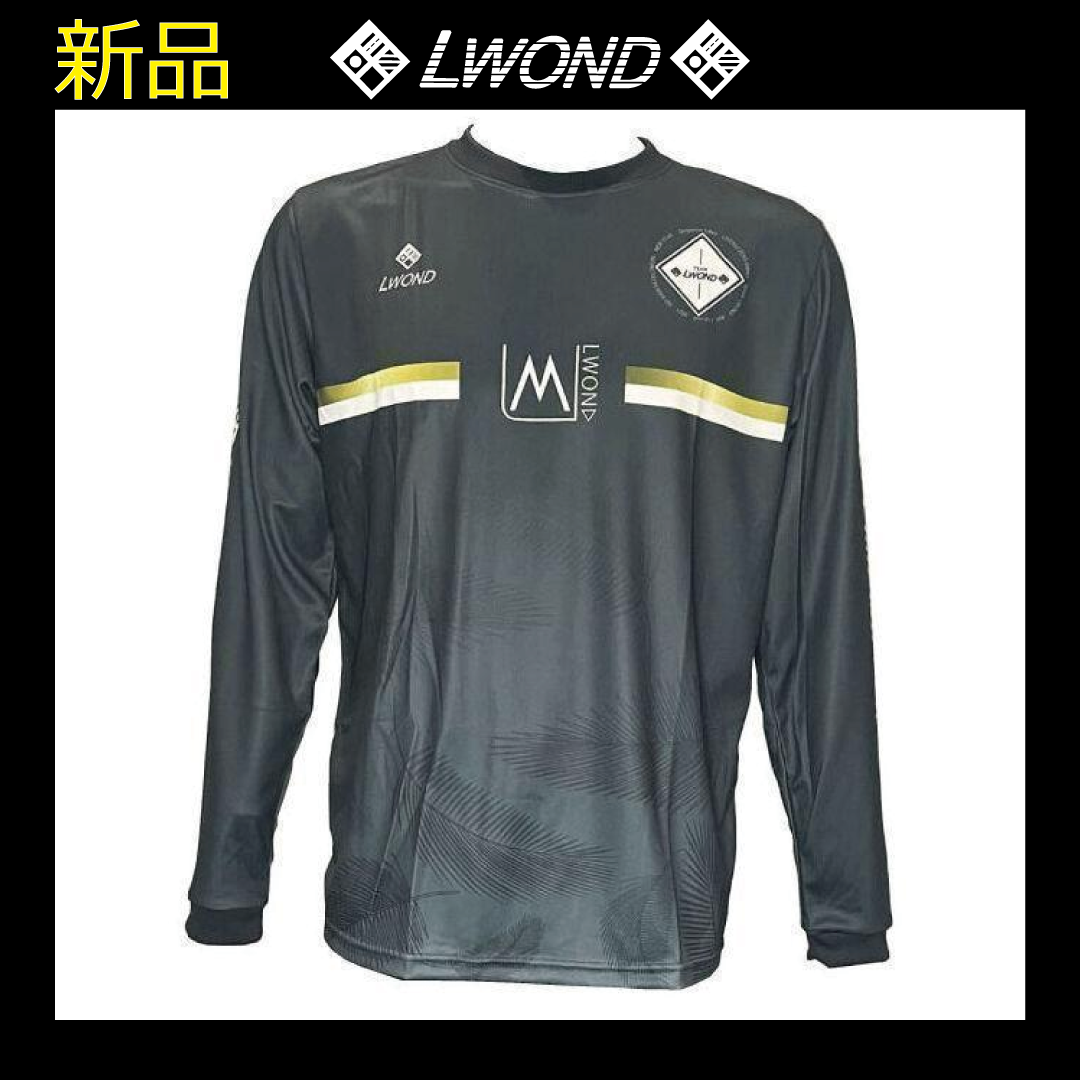 TEAM LWOND ロングプラシャツ　限定ブラック×ゴールド
