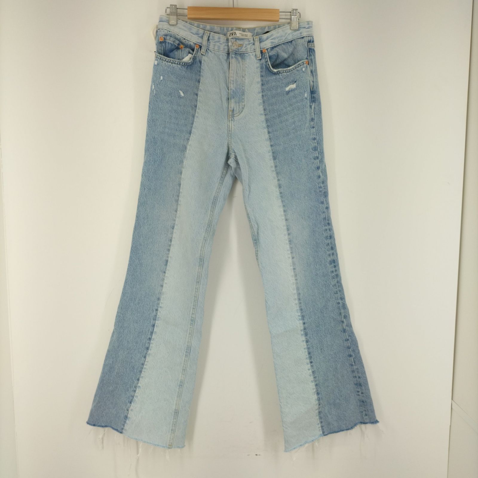 ジーンズ zara フレアパンツ フレアフィットデニムパンツ - ミディアム 