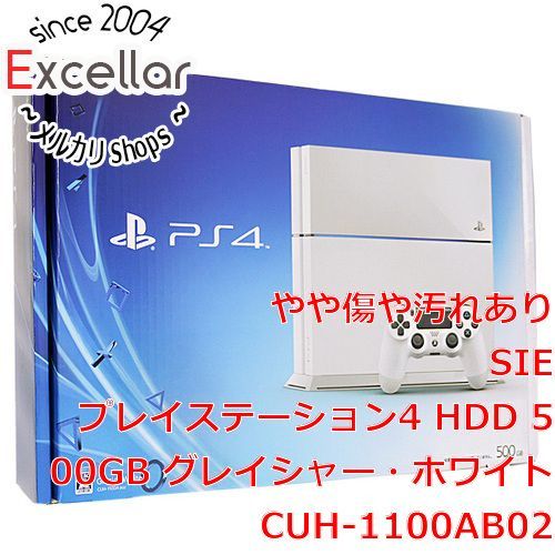 bn 0 SONY プレイステーション4 500GB ホワイト CUH-1100AB02 本体のみ 元箱あり