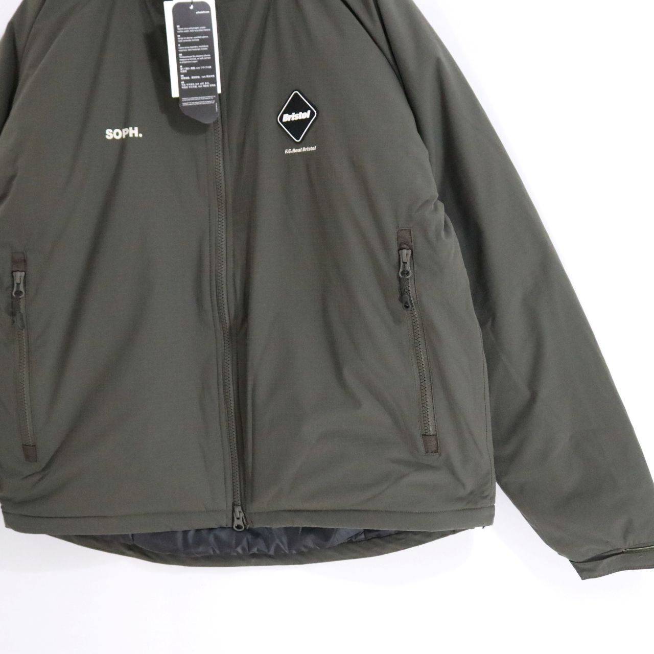 新品】F.C.R.B. エフシーアールビー S メンズ 中綿ブルゾン カーキ 