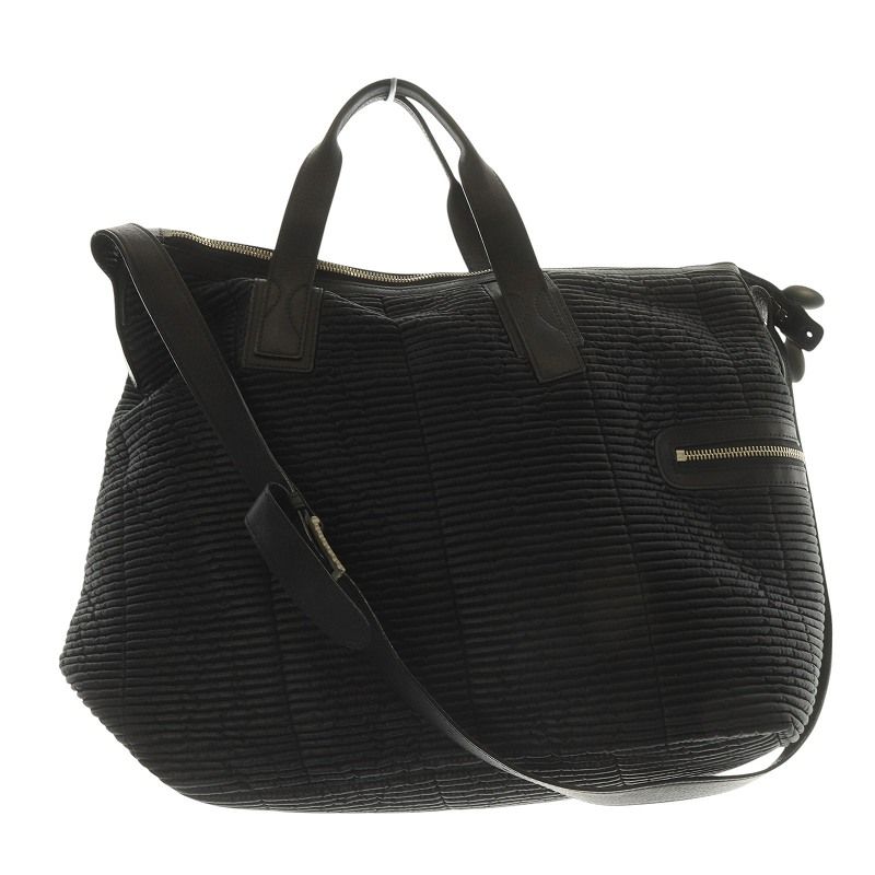 ヒロコハヤシ HIROKO HAYASHI MONTE モンテ プリーツ2way ショルダーバッグ ハンドバッグ 黒