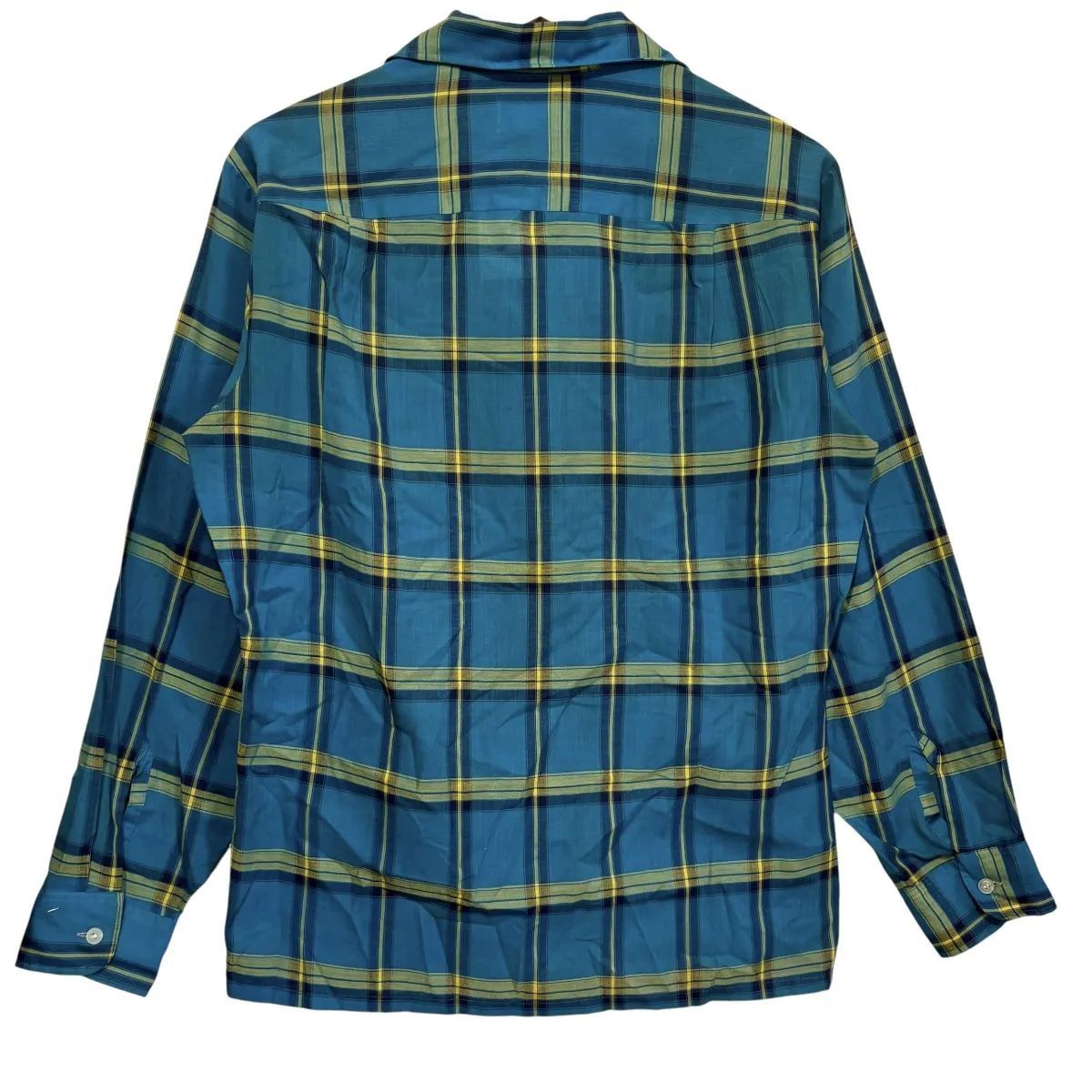70s TOWNCRAFT タウンクラフト penney  オープンカラーシャツ 60s PENNEY'S TOWNCRAFT オンブレチェック レーヨン オープン