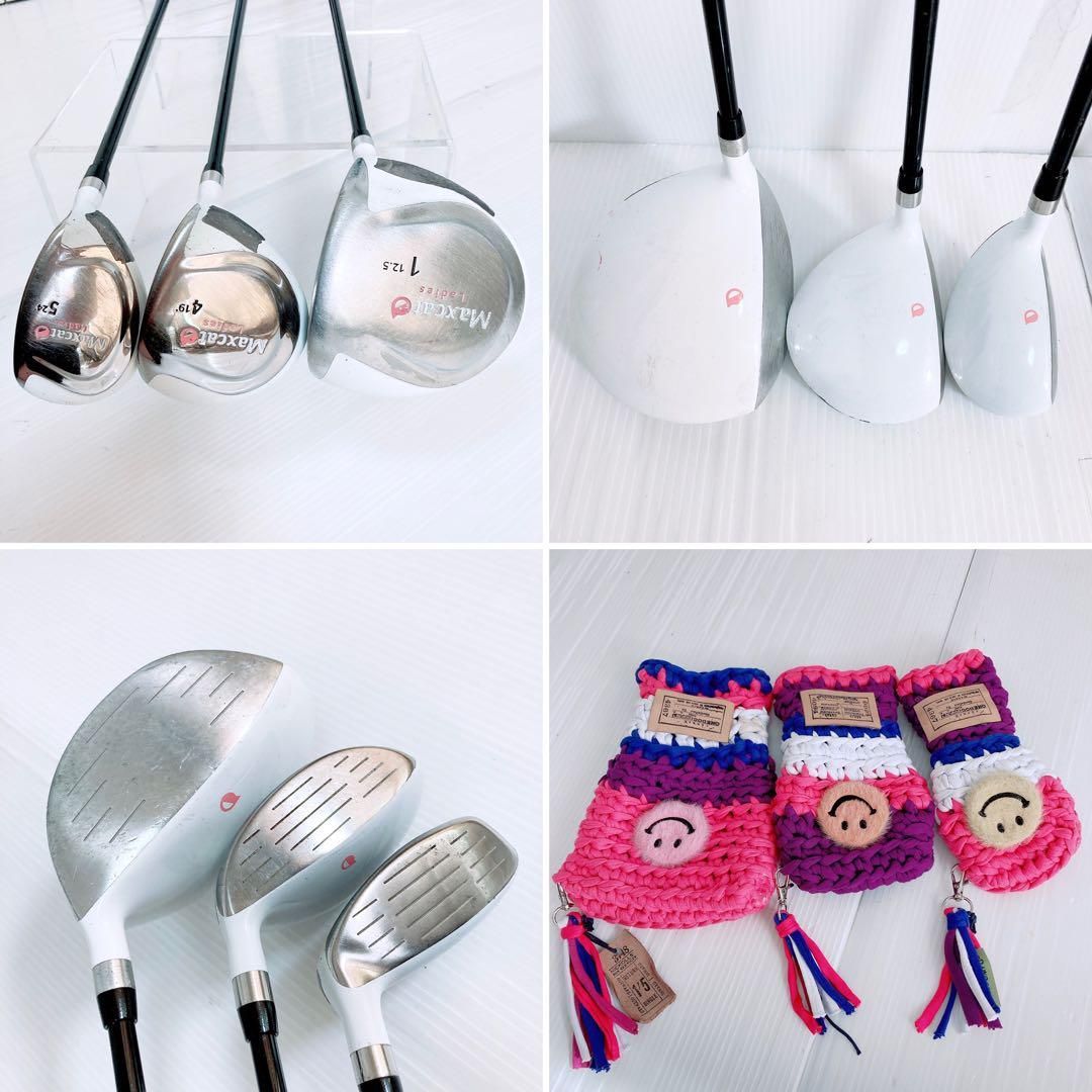 マックスキャット レディースゴルフセット 10本 Lフレックス クラブセット マックスキャット レディースゴルフセット 10本 Lフレックス クラブ