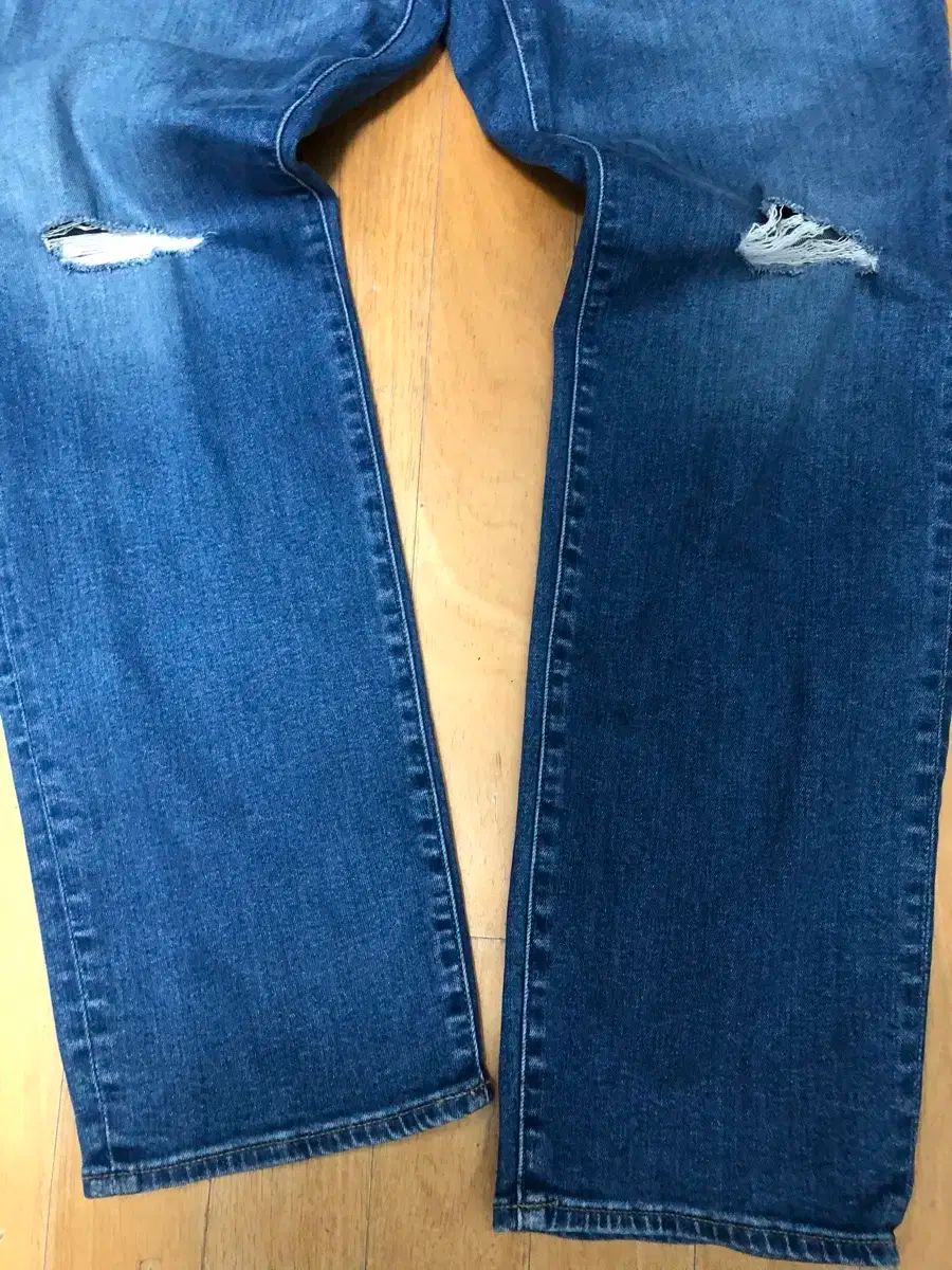 GU アンダーカバー コラボ ジッパー ダメージ デニムパンツ デニム L