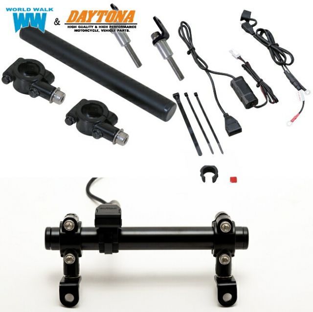 送料無料 カワサキ ZX-6R(2018～)用smb-25 マウントステー ＆デイトナ