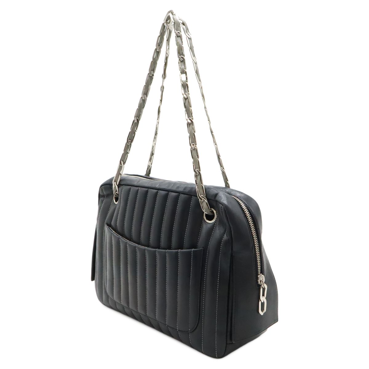 シャネル マドモアゼル レザー ショルダーバッグ CHANEL シャネル ニューマドモアゼル チェーンショルダー