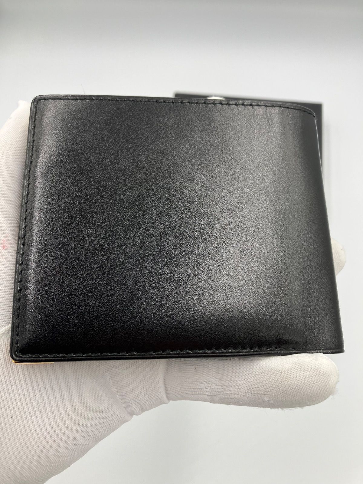 ダンヒル Dunhill 二つ折り財布 黒 レザー ダンヒル dunhill 二つ折り