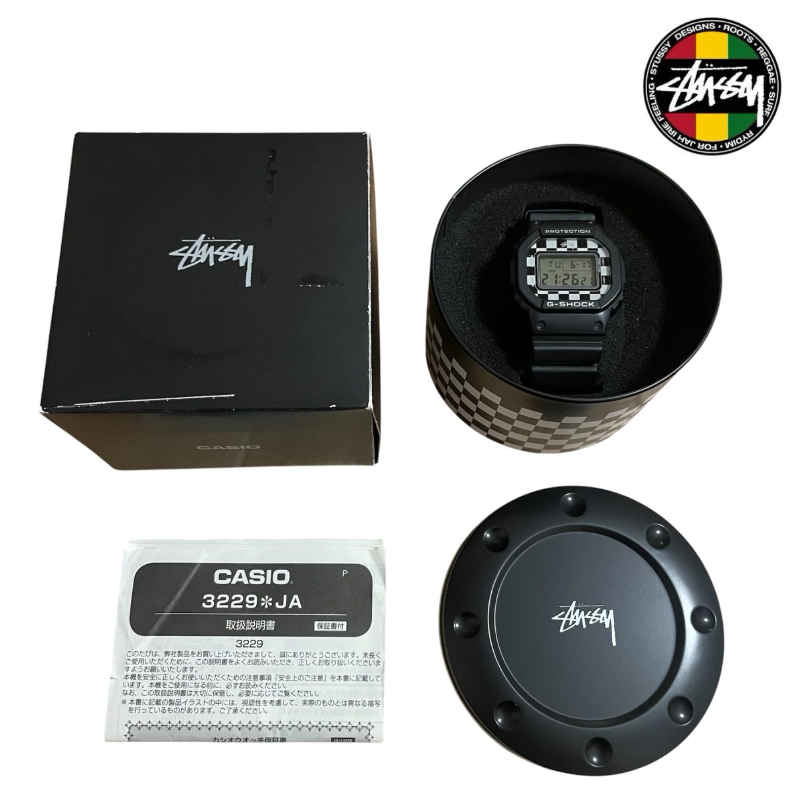 G-SHOCK DW-5600VT ステューシー フラッグチェック コラボ G-SHOCK DW