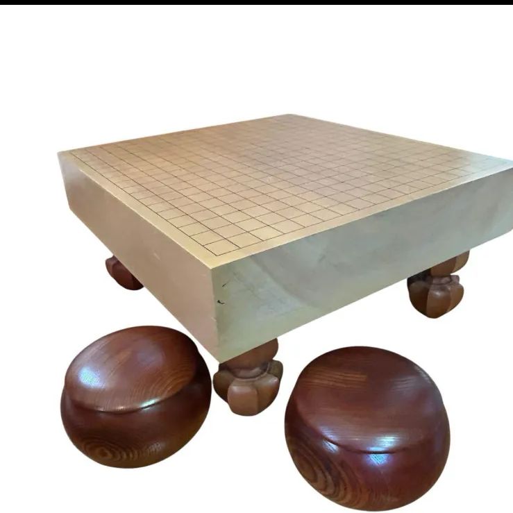 囲碁用 白 蛤 黒 那智 碁石 碁盤セット