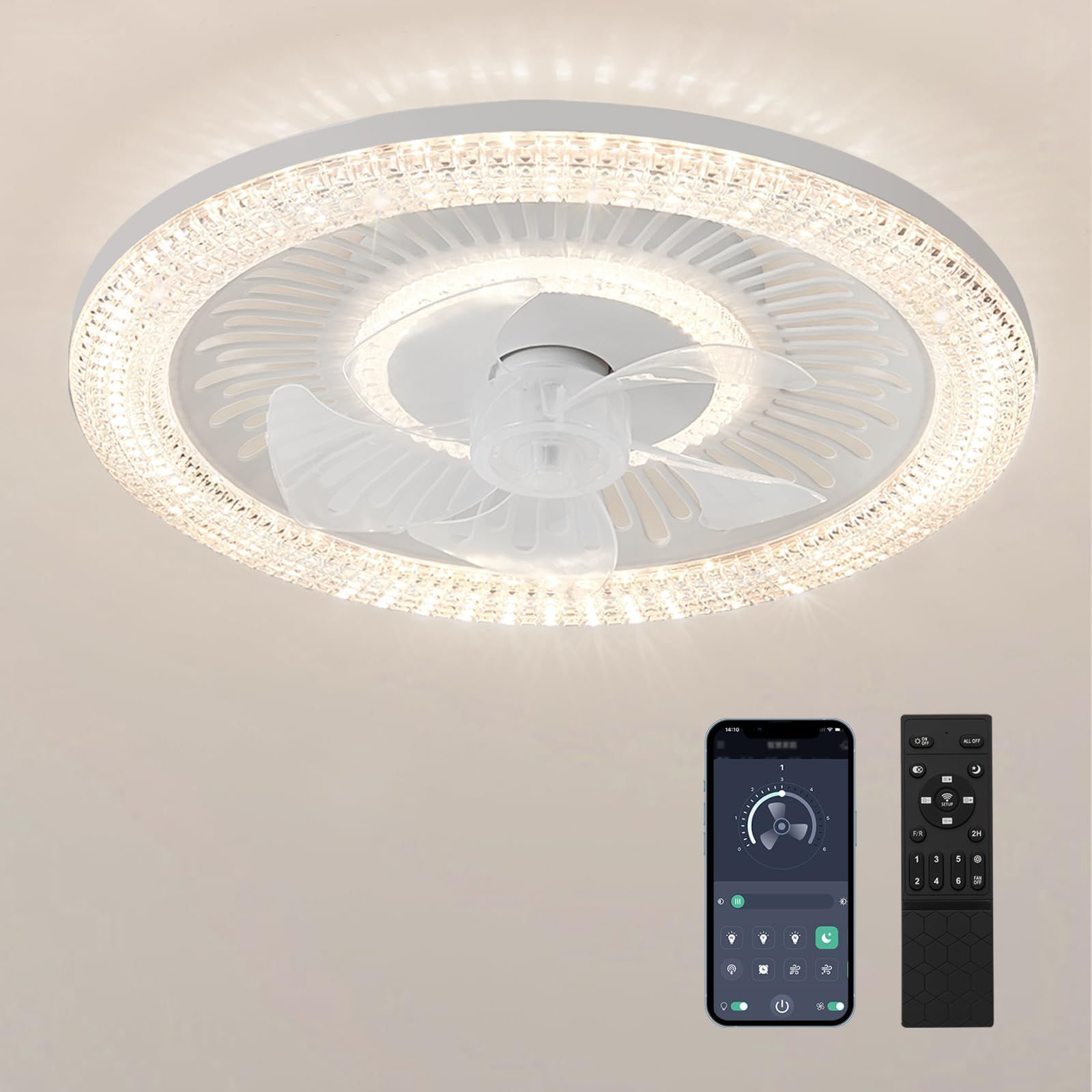 Color:ホワイト ZXhome シーリングファンライト シーリングライト