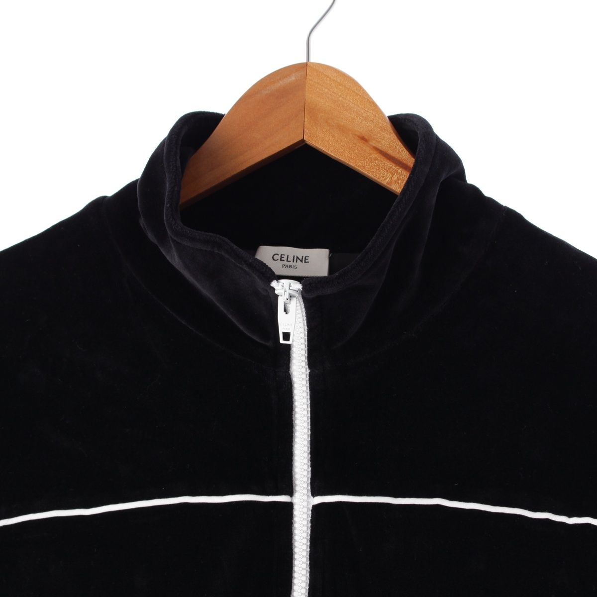 セリーヌ コットン ベルベット ロゴ ジャージ ジャージ トラックスーツ