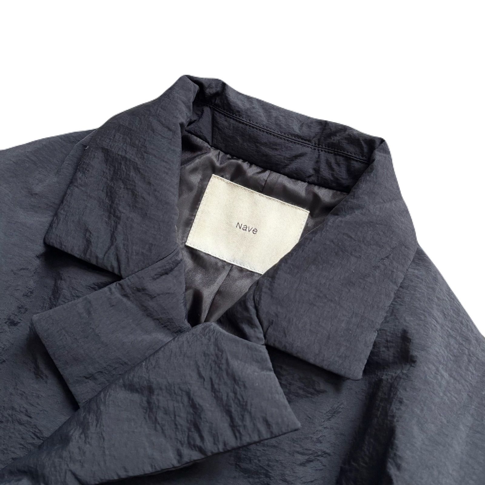 NAVE 美品 ミモレ別注 中綿ショートコート ブラック 数量限定品
