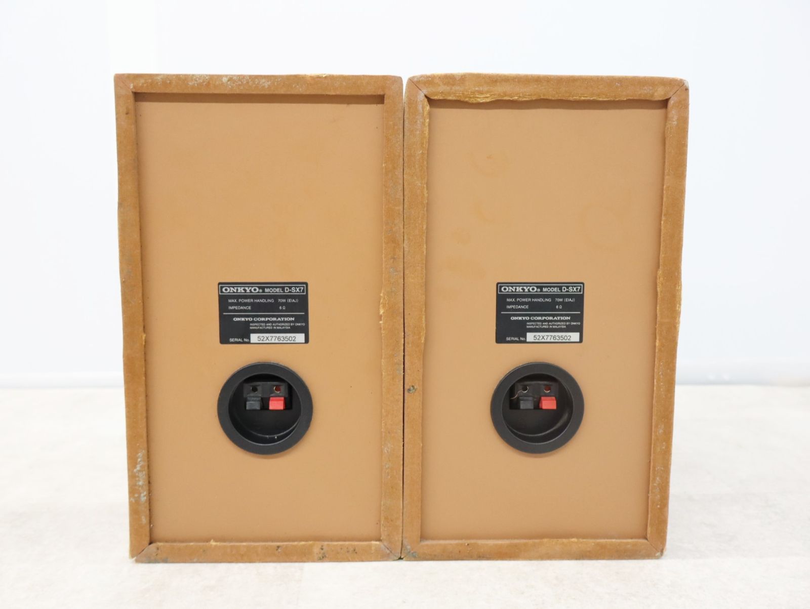 △ 音出し確認済み｜LR ペアスピーカー｜ONKYO オンキョー D-SX7