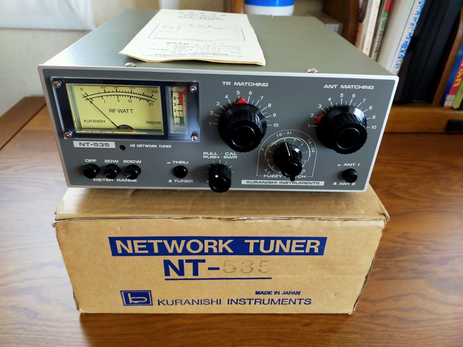 クラニシ NT-535 HF⁄50MHz 200W アンテナチューナーSWR計