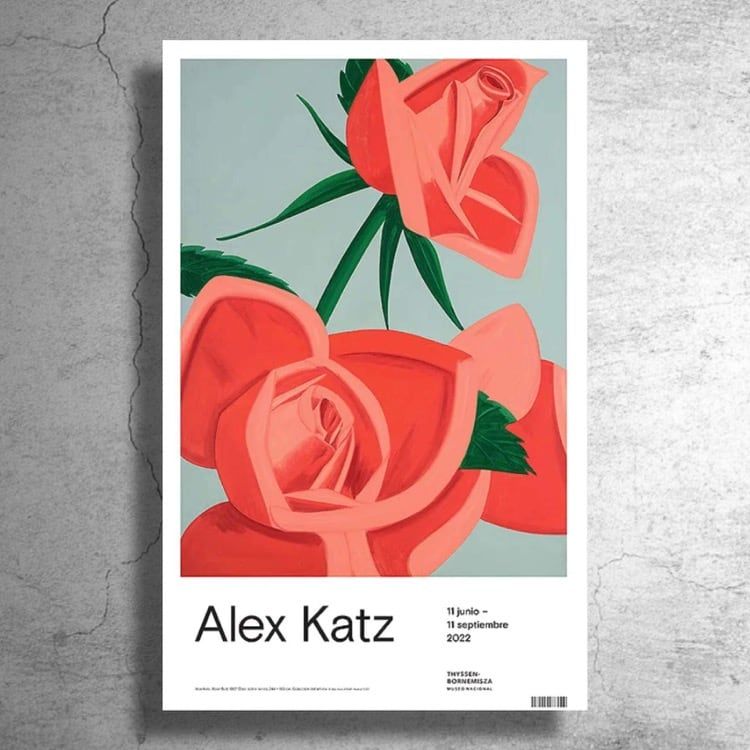 画家『アレックス・カッツ』2022年スペインでの展示ポスター