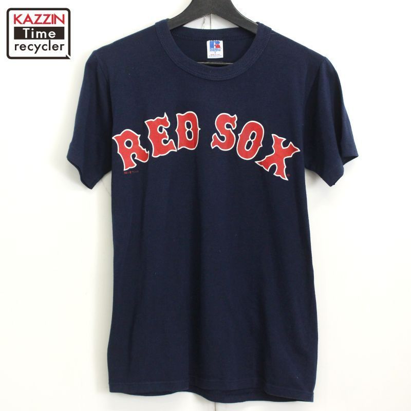 90s アメリカ製 MLB ボストン レッドソックス ベースボールシャツ 数量限定，限定SALE 90s USA製 MLB vintage RUSSELL ボストン・レッド