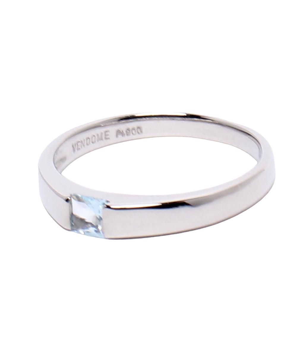 【VENDOME AOYAMA】Pt900 リング ８号 VENDOME AOYAMA/ヴァンドーム青山 Pt900 ダイヤ0.25ct ハーフ