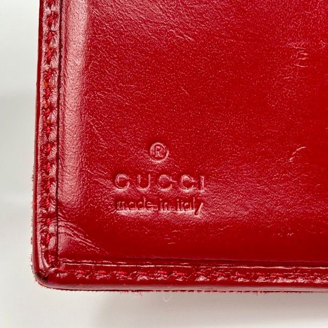 GUCCI グッチ ジャッキー GG柄 GGキャンバス レザー 二つ折り