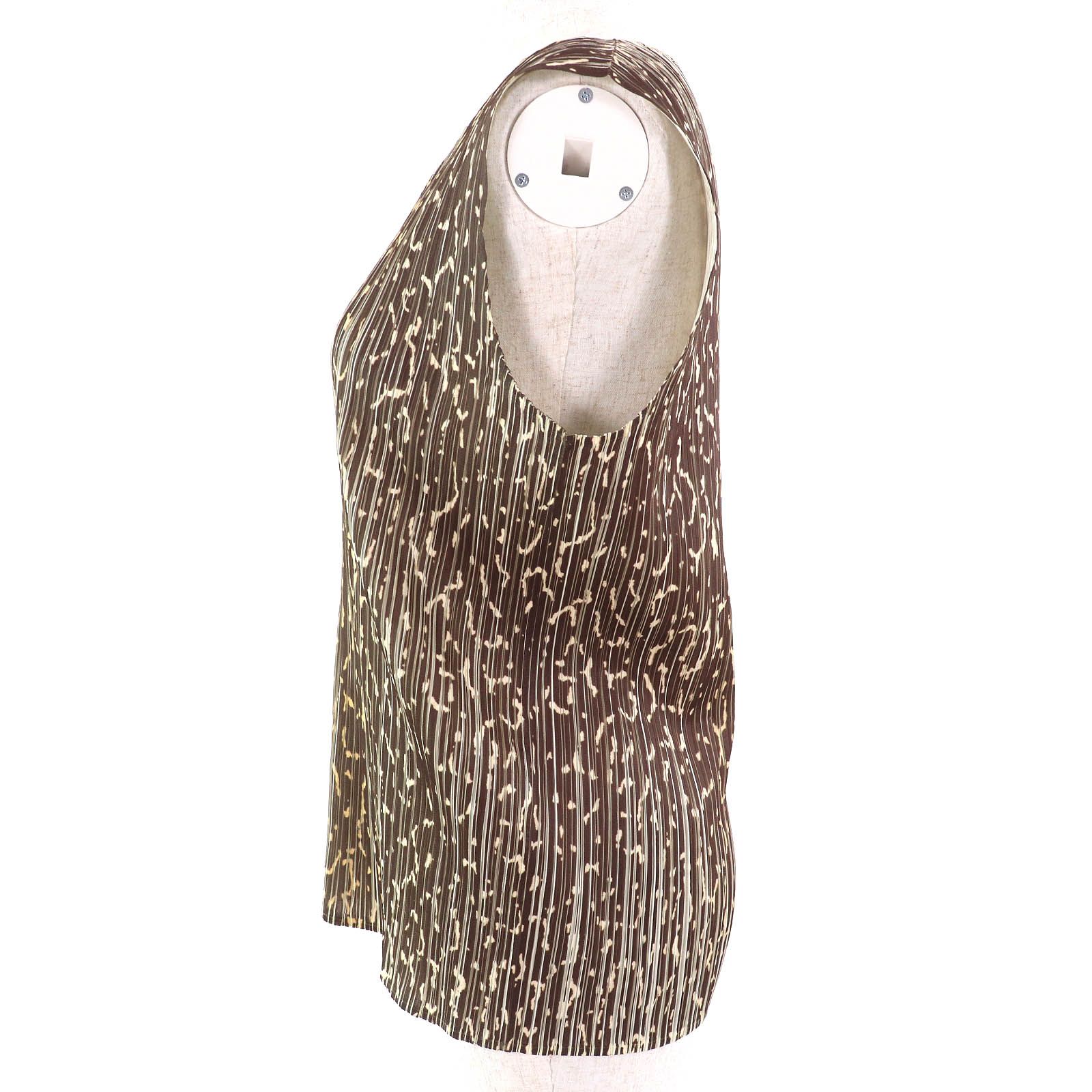 極美品△PLEATS PLEASE プリーツプリーズ イッセイミヤケ PP62-JK500 総柄 ノースリーブ カットソー トップス 約L〜LLサイズ 正規品 極美品△PLEATS PLEASE プリーツプリーズ イッセイミヤケ PP62