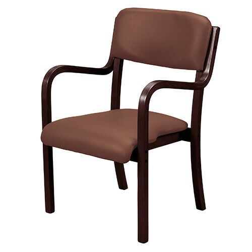 単品】タック 福祉施設木製イス UFC4-CBBR フレーム色：チョコブラウン