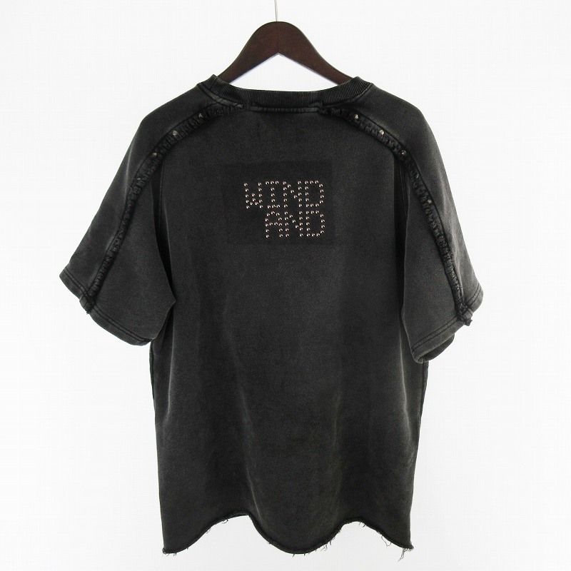 WIND AND SEA ウィンダンシー　スウェット　ハーフジップ　黒　半袖 WIND AND SEA ウィンダンシー スウェット ハーフジップ 黒 半袖