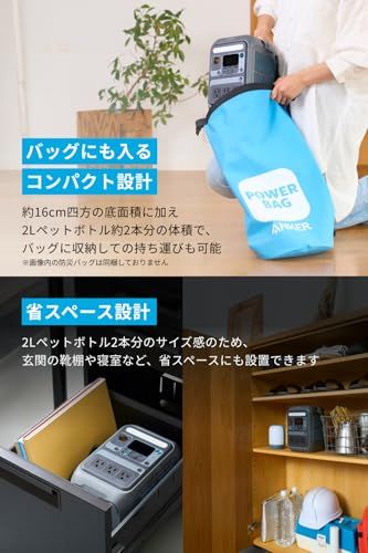 Anker Solix C300 Portable Power Station ポータブル電源 288Wh 小型軽量 1.1時間満充電 高出力AC ストラップ付属 リン酸鉄 蓄電池 ポータブルバッテリー ソーラーパネル対応 キャンプ アウトドア 車中泊 停mp WWW_IBETON_RU