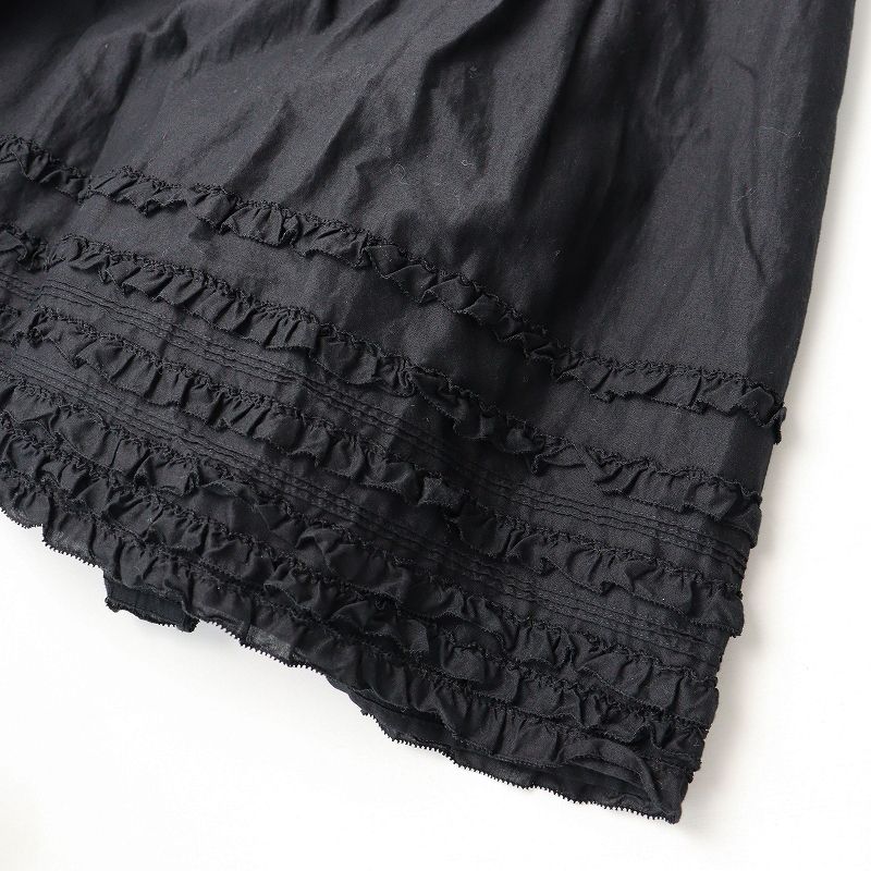 美品 ピンクハウス PINK HOUSE ピコフリルローンティアードスカート