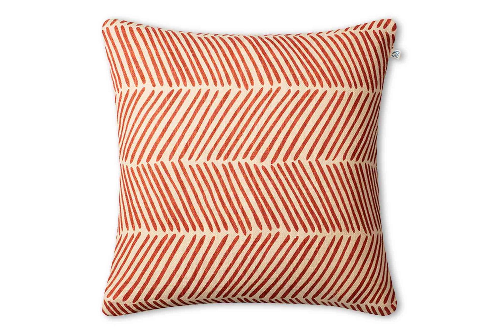 クッションカバー RAMA Beige/Apricot Orange 50×50cm リネン