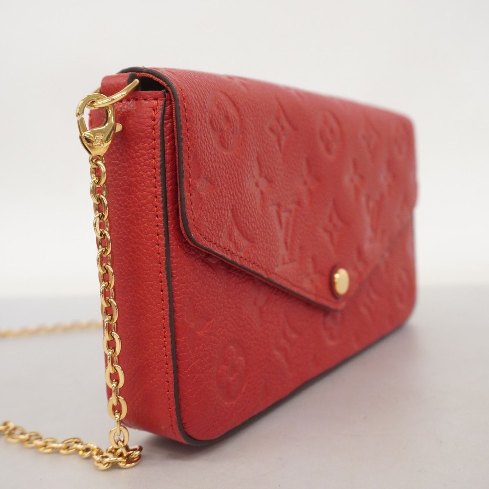 ルイ ヴィトン Louis Vuitton ルイ ヴィトン ショルダーウォレット モノグラム アンプラント ポシェットフェリシー M63700 スカーレットレディース