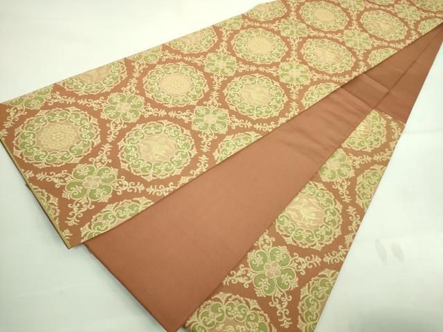 平和屋本店■最高級　人間国宝　北村武資　経錦　六通柄袋帯　瑞宝錦　金糸　共箱付き　逸品　DZAA7452kh5 平和屋本店□最高級 人間国宝 北村武資 経錦 六通柄袋帯 瑞宝錦 金糸