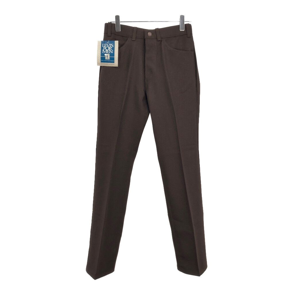 80年代 Levi s リーバイス STA-PREST スタプレスト ブラウン メンズ W33 L32 古着 U2616