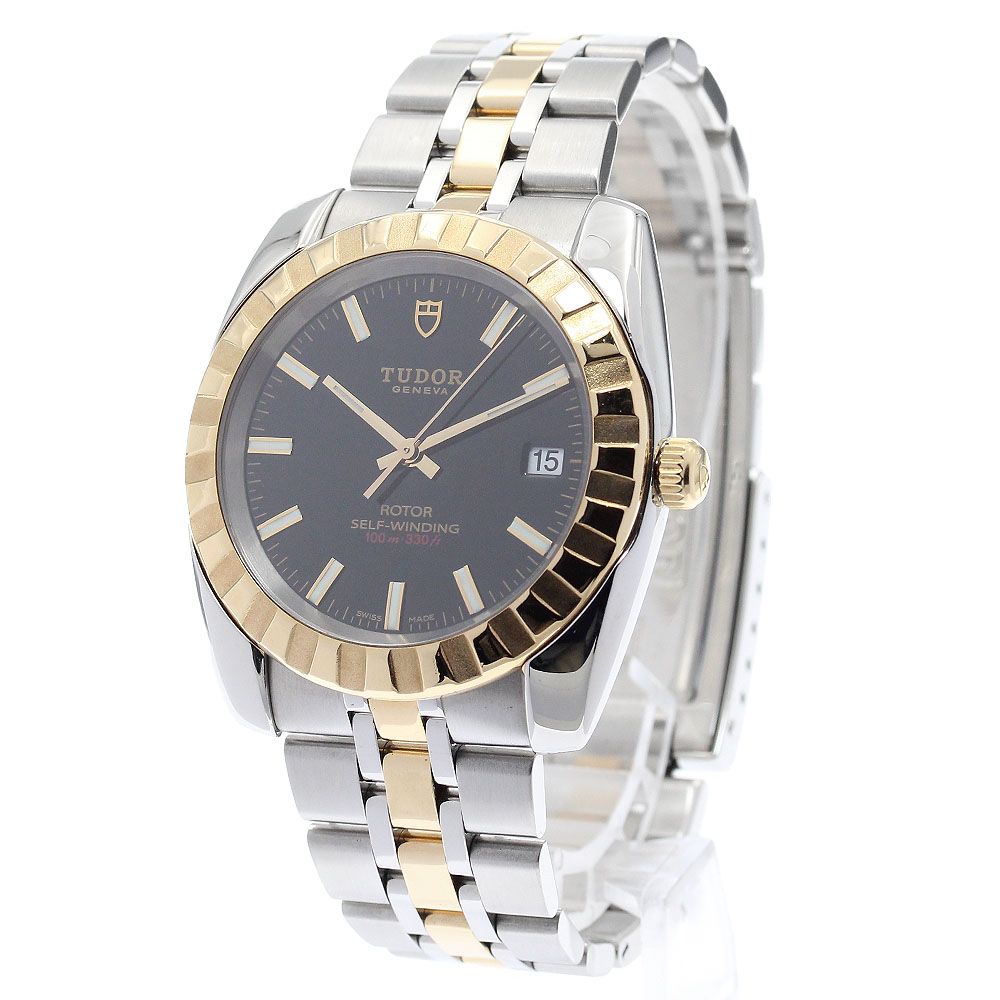 チュードル TUDOR 21013 クラシックデイト YGコンビ 自動巻き メンズ_