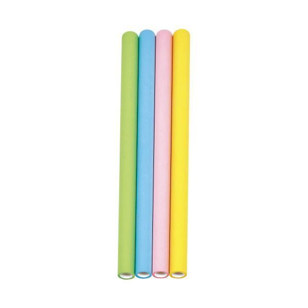 （まとめ） 全面粘着カラーロール模造紙 クリーム （×2セット） 
