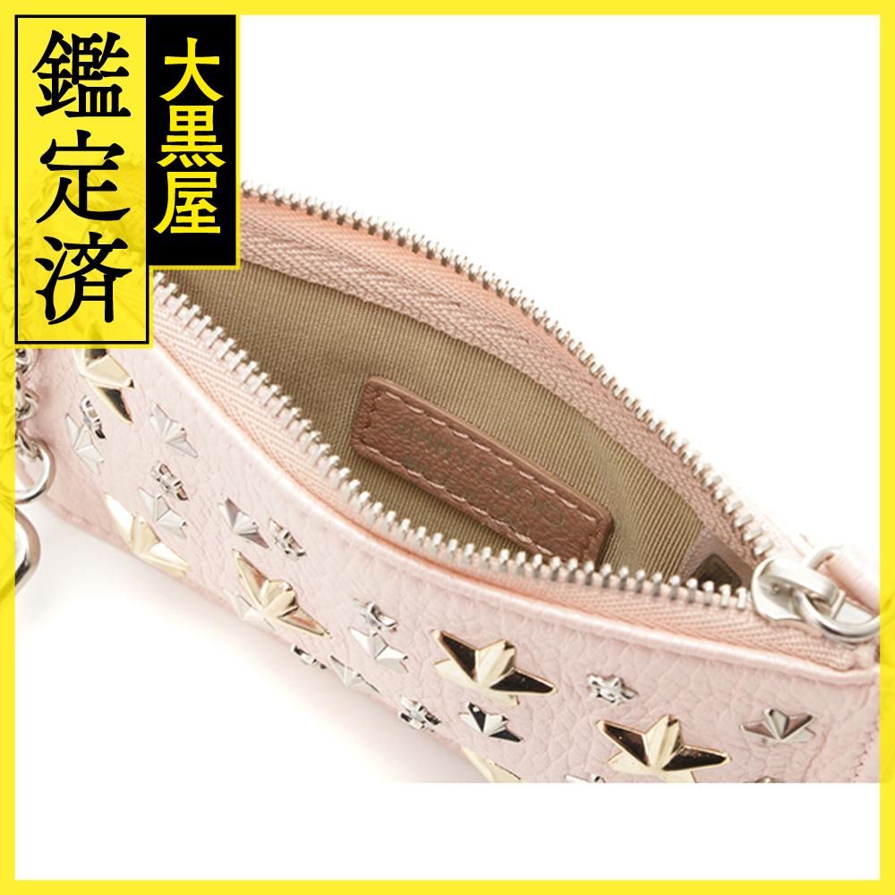 JIMMY CHOO ジミーチュウ スタースタッズキーリング付コインケース