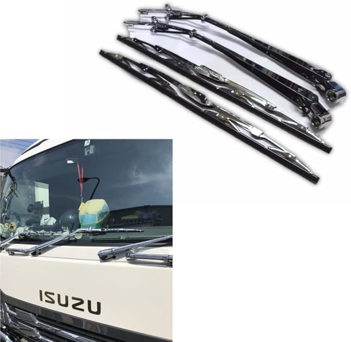 Inspirational bear いすゞ 07フォワード 4ｔ 標準キャブ メッキ ワイパー アーム ワイパーブレード セット メッキパーツ 外装 デコトラ