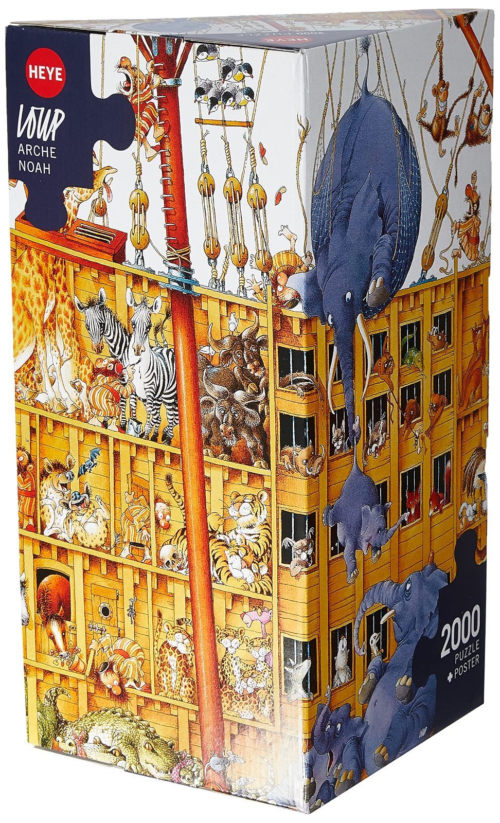 【大特価】HEYE Puzzle ヘイパズル 25475 Jean-Jacques Loup : Arche Noah (2000 pieces)