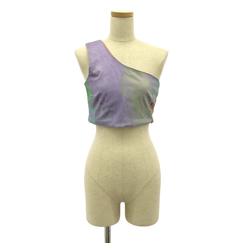 Paloma Wool / パロマウール | ONE SHOULDER BUSTIER グラフィック プリント ワンショルダー ビスチェ | 34 | マルチカラー | レディース Paloma Wool / パロマウール | ONE SHOULDER BUSTIER