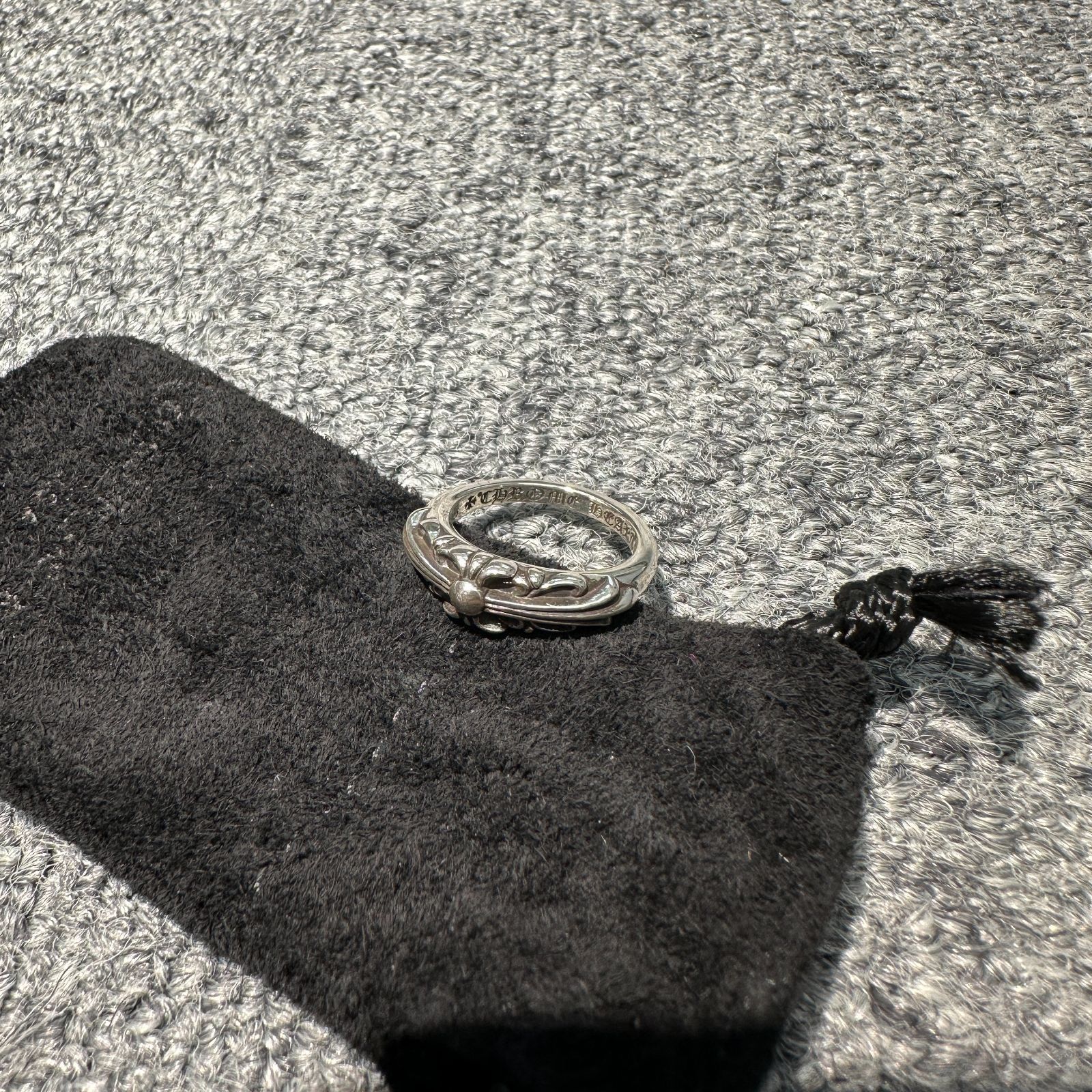 新品未使用 クロムハーツ ベイビークラシックフローラルクロス リング