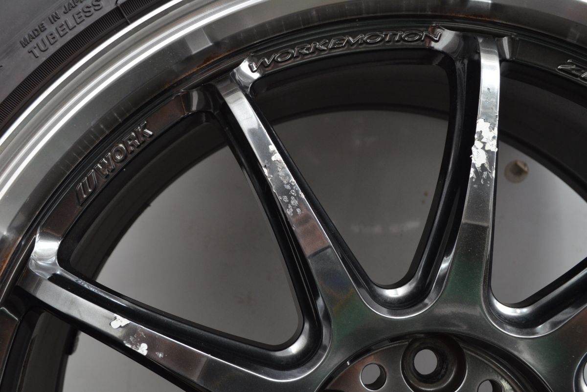 zr10 18 × 8.5j × 114.3 +47 4本　黒　極美品 WORK ワーク EMOTION エモーション ZR10 18インチ 18 X 8.5J(VAB 6POT