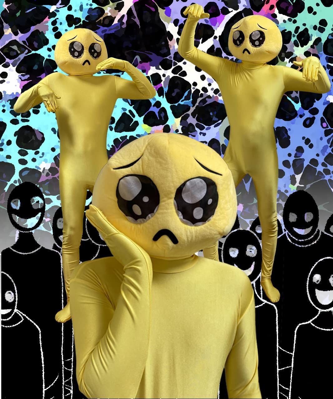 milky time ぴえん コスプレ ハロウィン 仮装 全身タイツ 被り物 おもしろ グッズ WWW_OLIVIERBERNSTEIN_COM