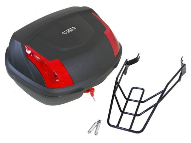 日本製キャリア W800 W650 W400用 リアキャリア&リアボックスセット48L