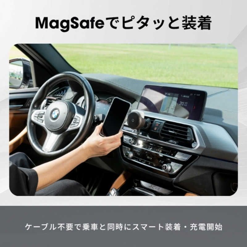 マルチワイヤレスカーチャージャー ブラック|ゴールド