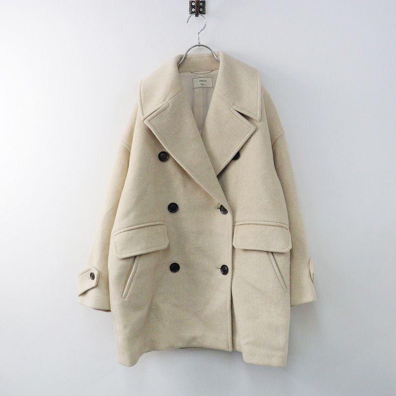 ebure スーパー100sビーバーメルトンPコート＊ronherman